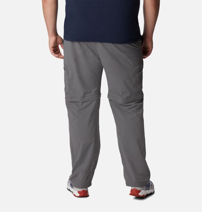 Men's Columbia Silver Ridge Convertible Pants Dark Grey | Plus Size CA-C8L30